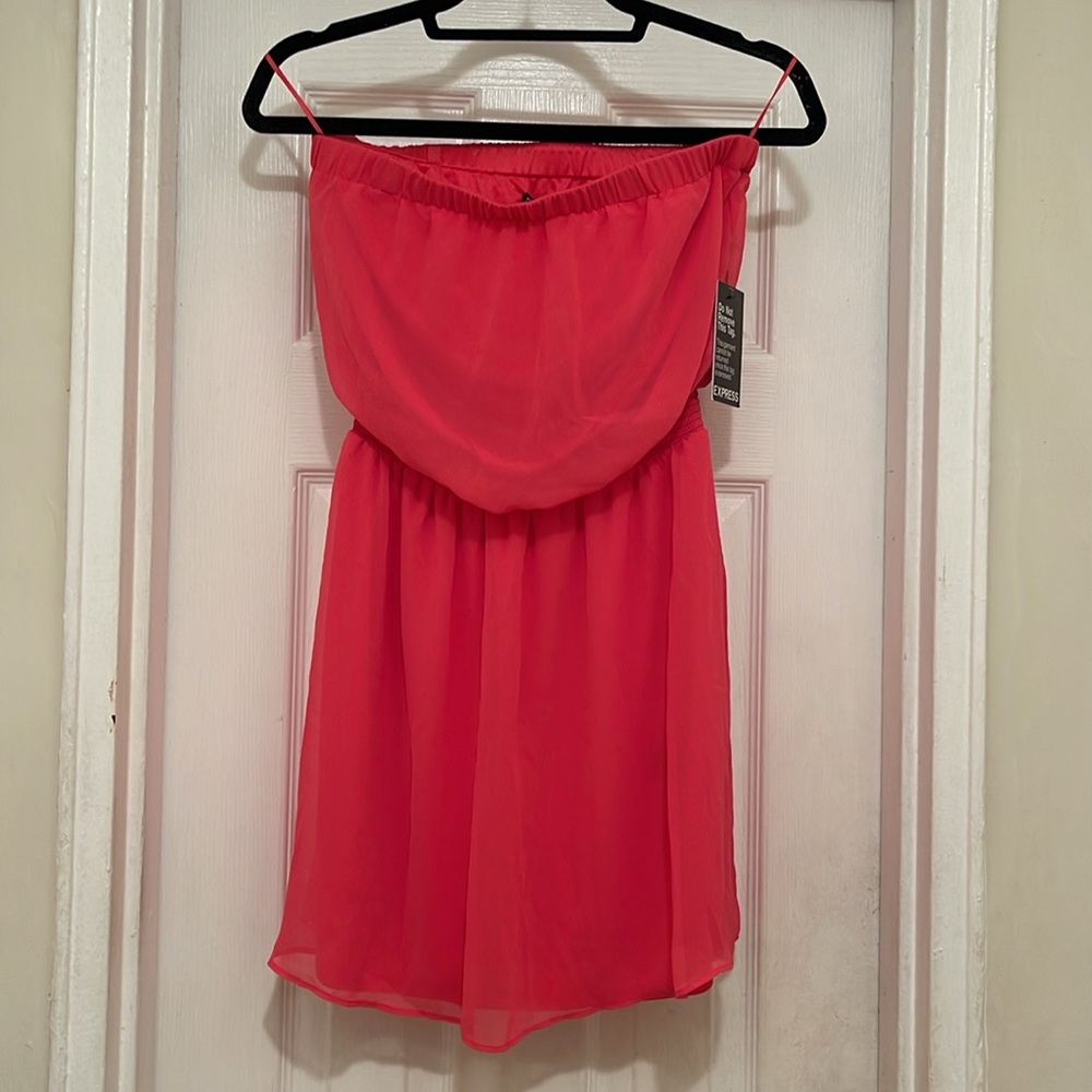 Express strapless summer dress